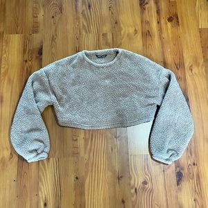 Shein High Cut Sherpa Sweater